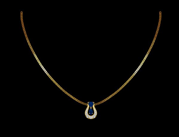 Blue Sapphire Pendant