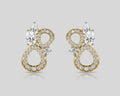 Pear Shaped Diamond earring