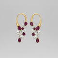 Pink Tourmaline Diamond Earring