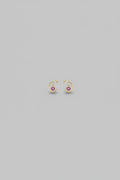 Parrot Shaped Pink Tourmaline Earring