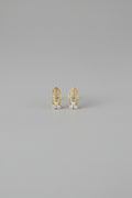 Boat Shaped Diamond Earring