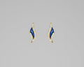 Lapis Diamond Earring