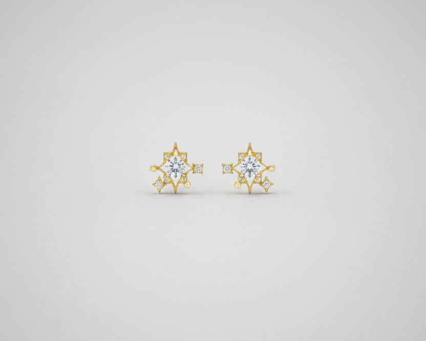 Pear Shaped Diamond Earring