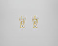 U Shaped Diamond Earring