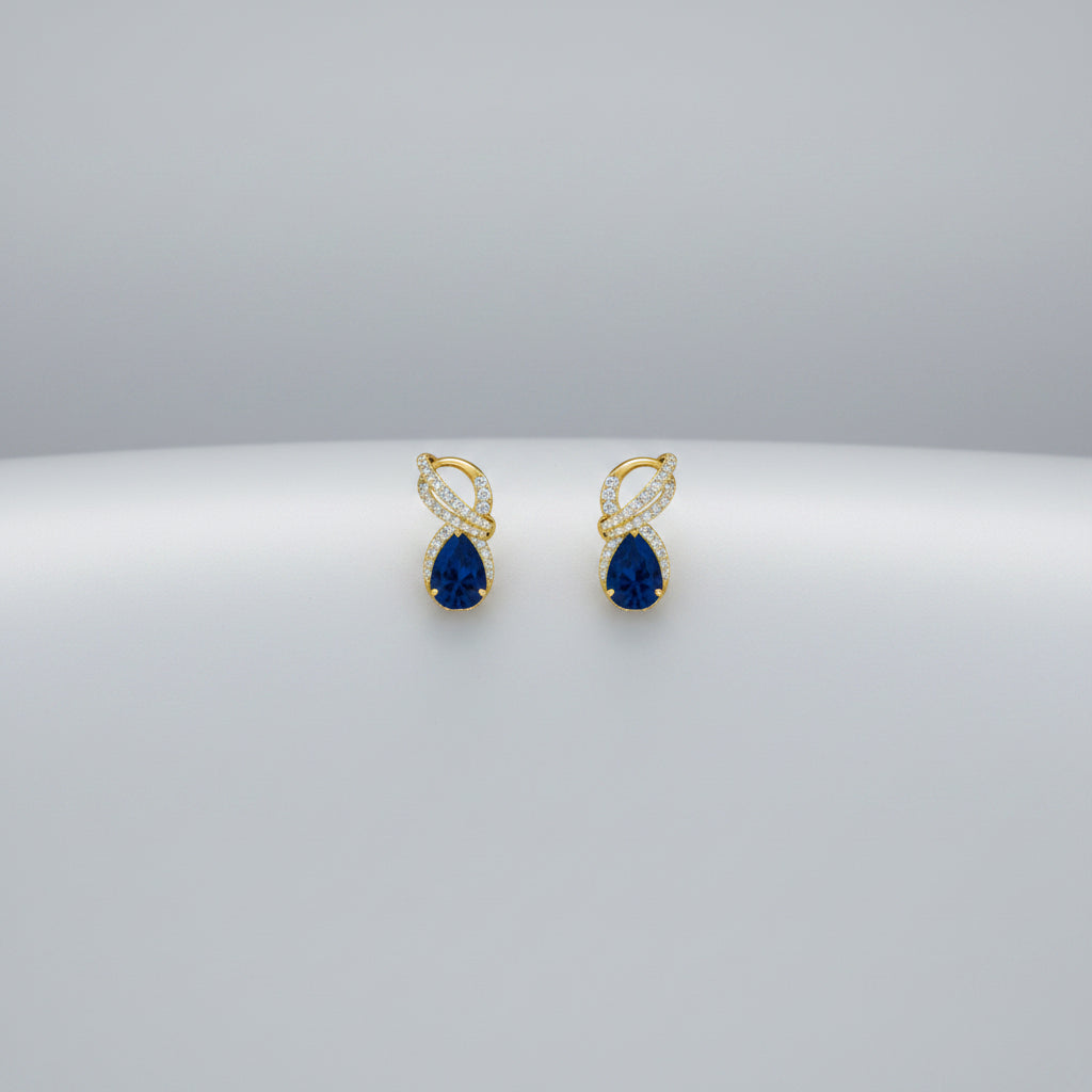 Blue Sapphire Earring
