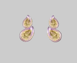 Yellow Sapphire Earring
