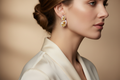 Yellow Sapphire Earrings Lifestyle